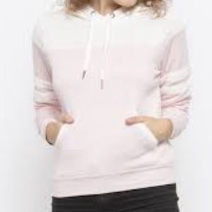 light pink and white hoodie,ONLY WORN ONCE